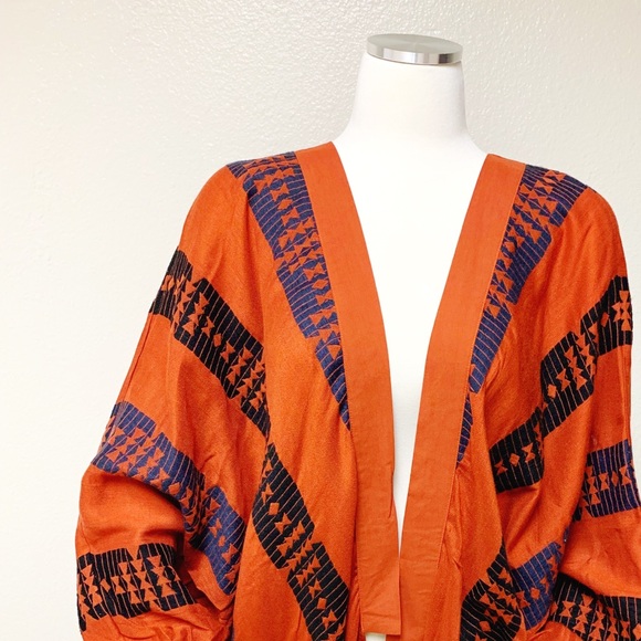 Universal Thread Tops - Cocoon Cardigan  - Rust